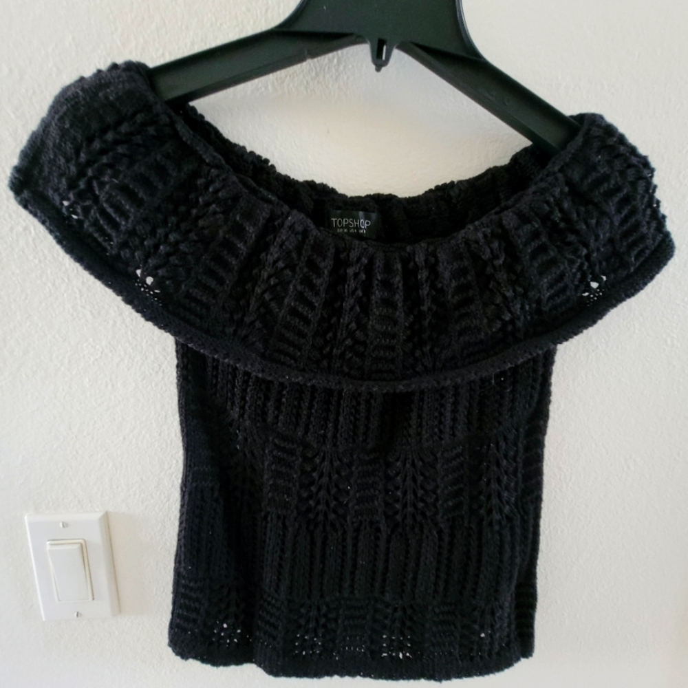 Topshop off the shoulder top